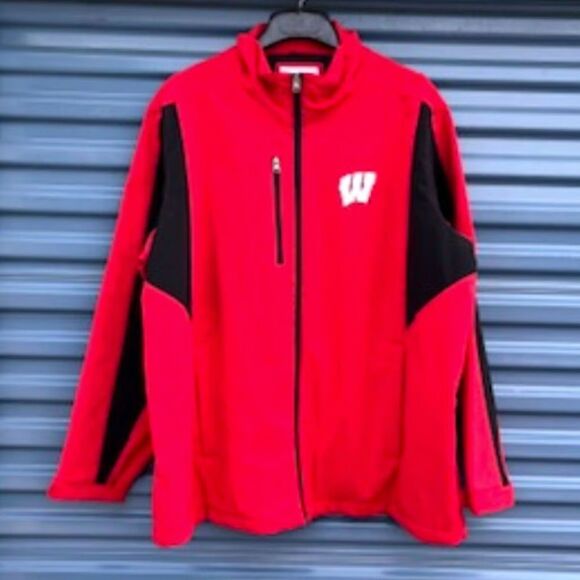 Fleece Jacket . Size: 3XL (54-56) Full Zip Ski or Snowboard . Wisconsin Badgers - Picture 1 of 6